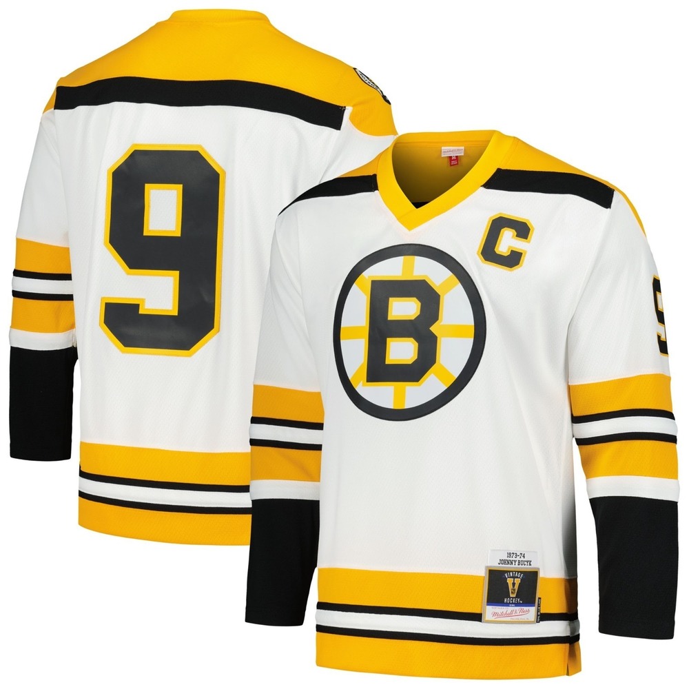 Johnny Bucyk Boston Bruins Mitchell & Ness 1973/74 Blue Line Player Jersey 4XL